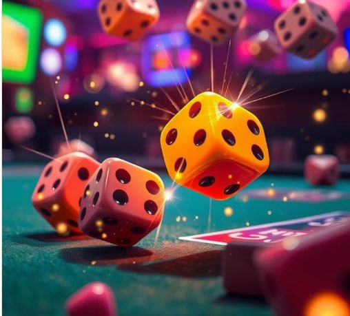Layar kemenangan Hot Pot menampilkan hadiah dan animasi perayaan